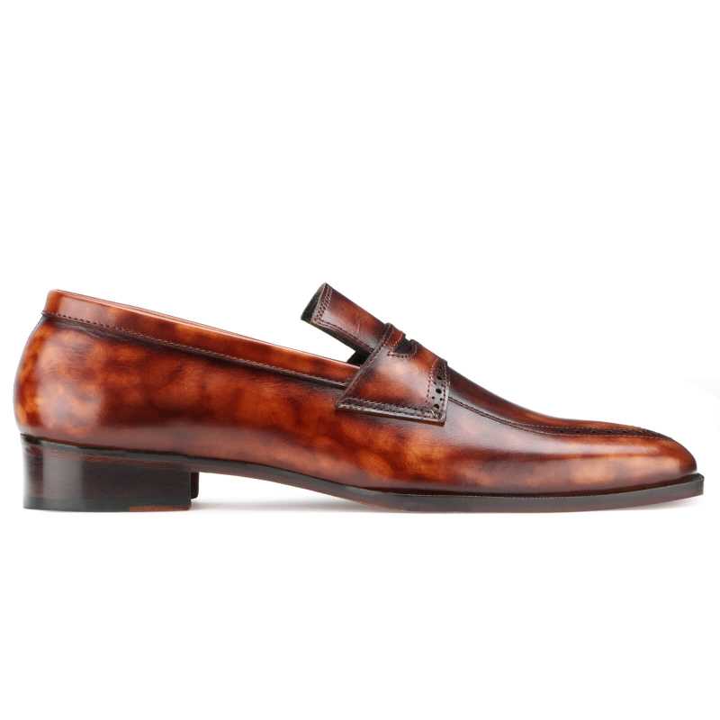 Filimer Marble Penny Loafers in Tan
