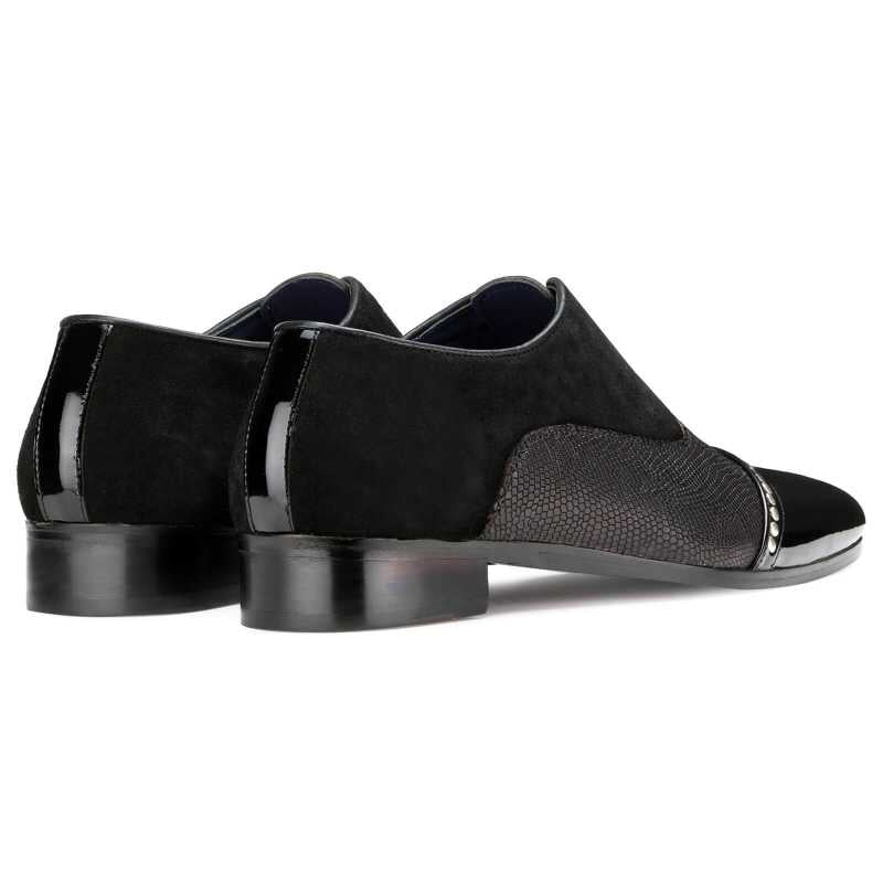 Miller Studded Designer Loafers in Black