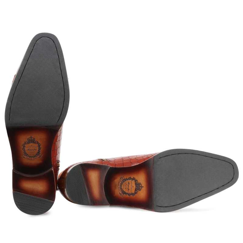 Ashton Zipper Boots in Tan