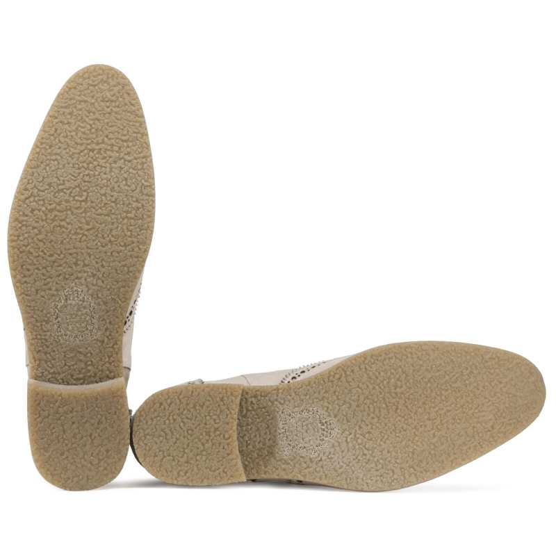 Clifford Wingtip Chelsea Boots in Camel Suede