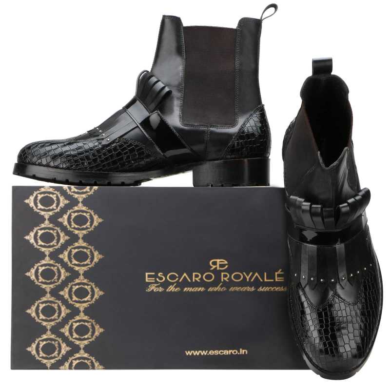 Hopton Chelsea Boots in Black