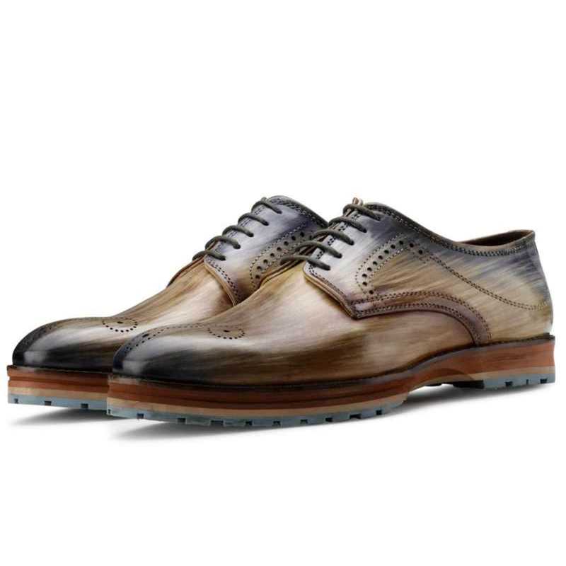 Aurora Derby Shoes in Ombre Effect in Multicolor