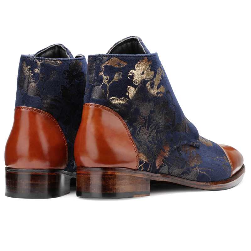 Fei Designer Chukka Boots in Blue