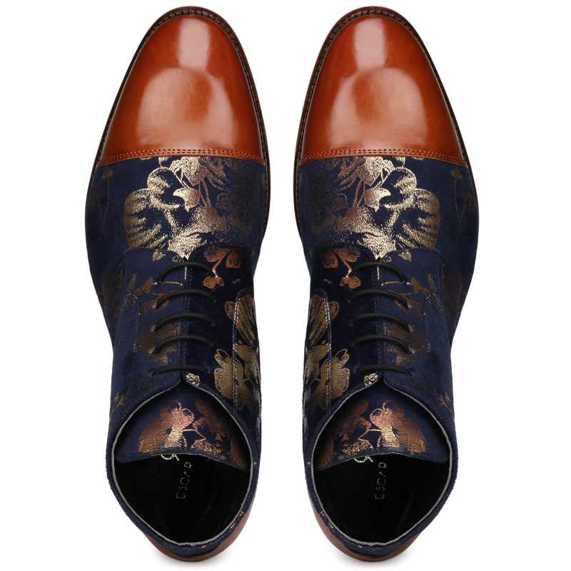 Fei Designer Chukka Boots in Blue