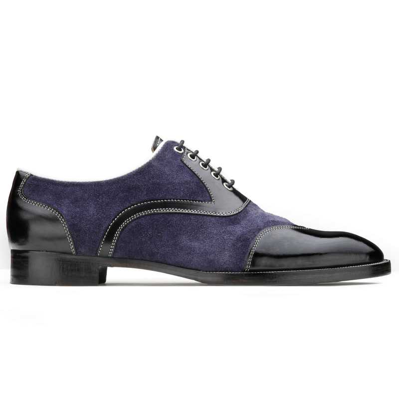 Norman Designer Oxfords in Blue-Black