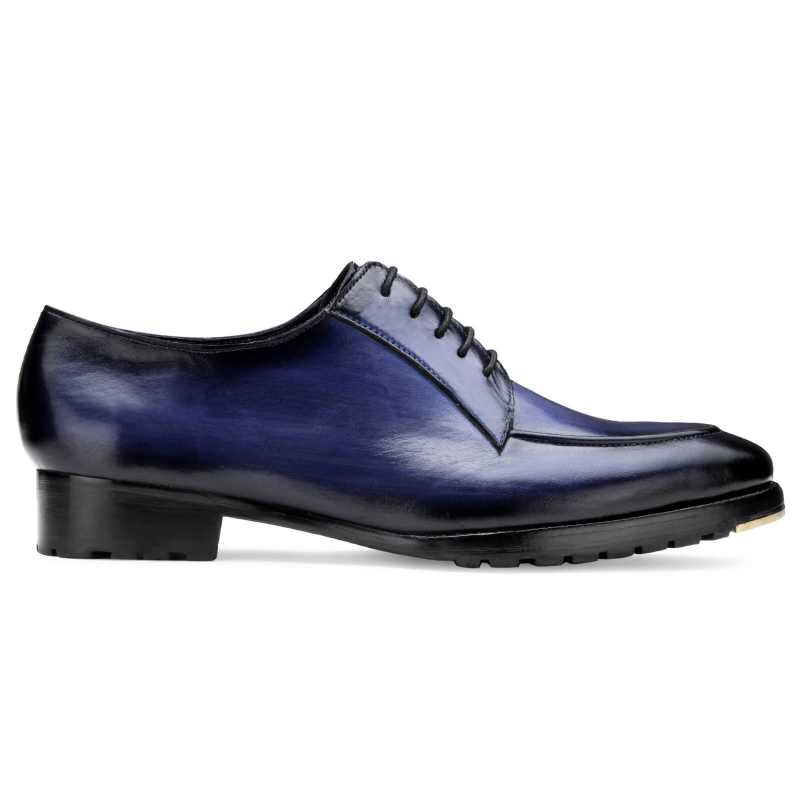 Captain Designer Derby Shoes in Blue