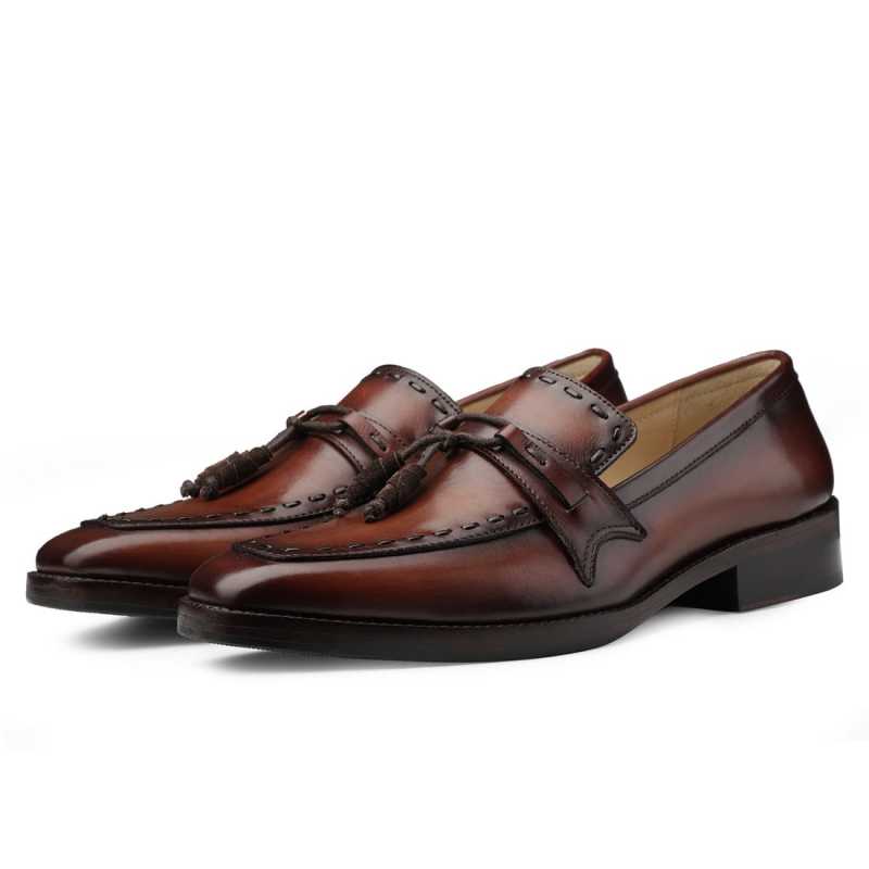 Dominator Tassel Loafers in Brown