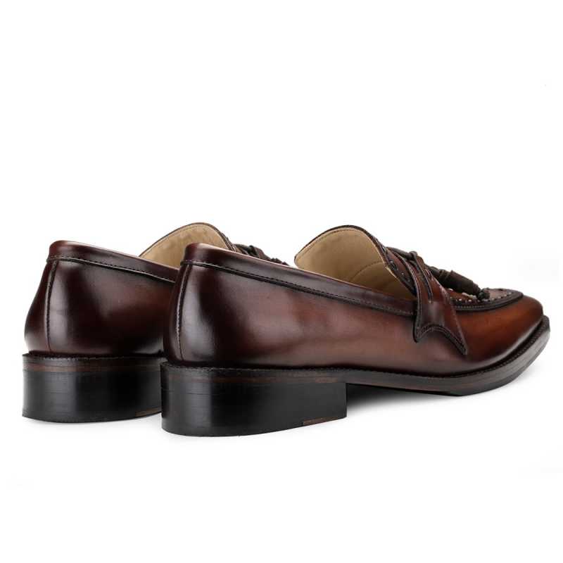 Dominator Tassel Loafers in Brown