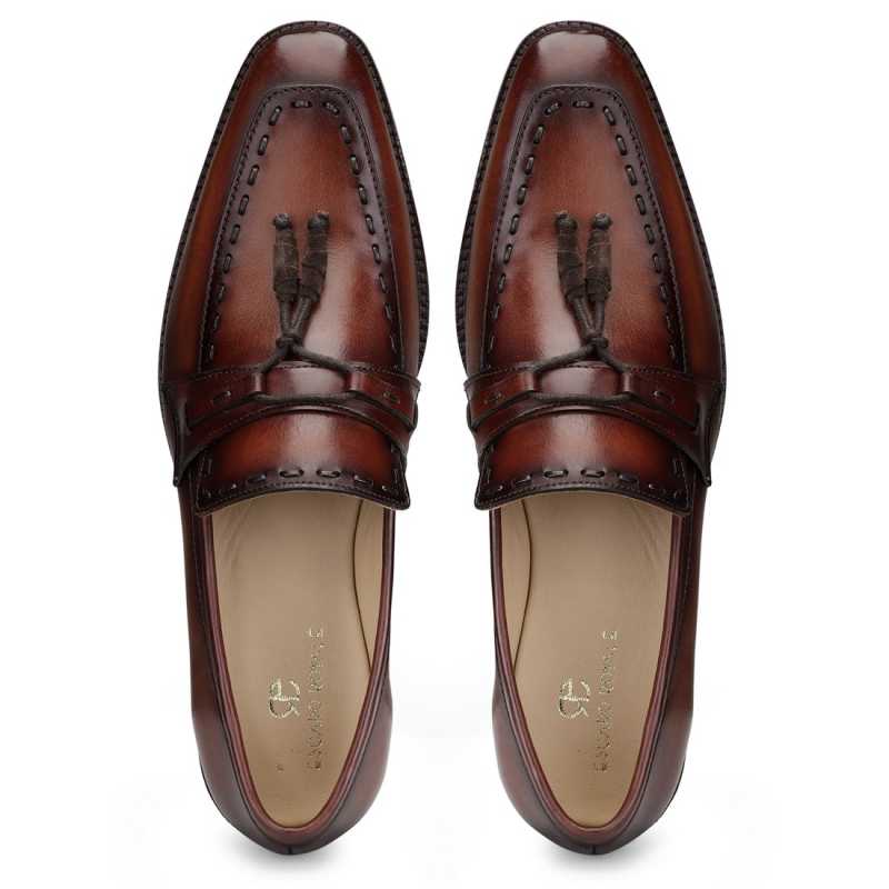 Dominator Tassel Loafers in Brown