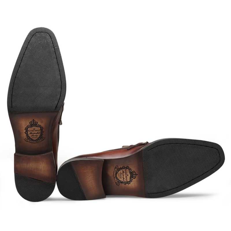 Dominator Tassel Loafers in Brown