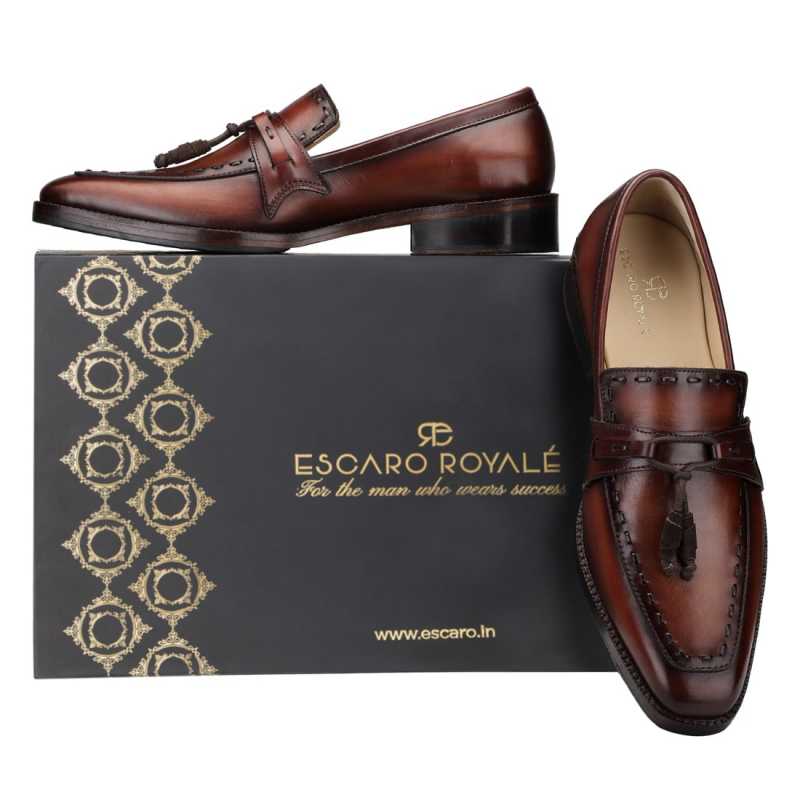 Dominator Tassel Loafers in Brown