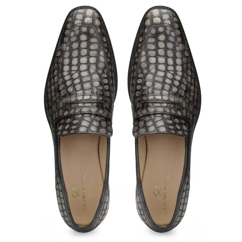 Iverson Penny Loafers in Gray