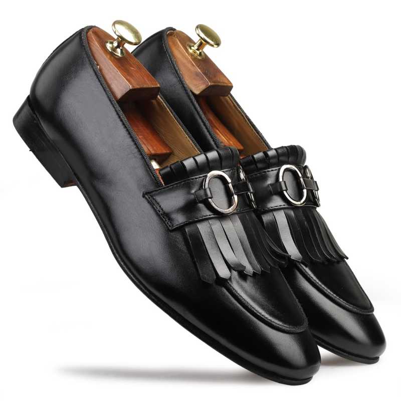 Ortiz Horsebit Loafers in Black