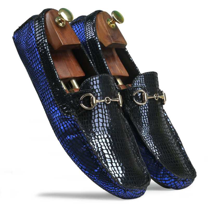 Ortega Designer Loafers in Blue