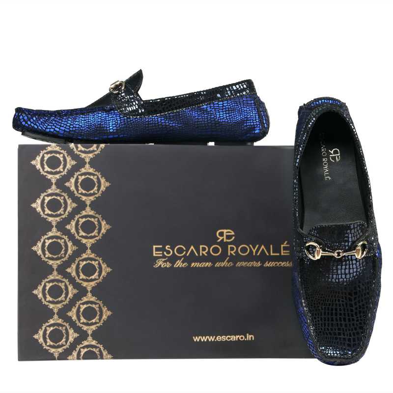 Ortega Designer Loafers in Blue