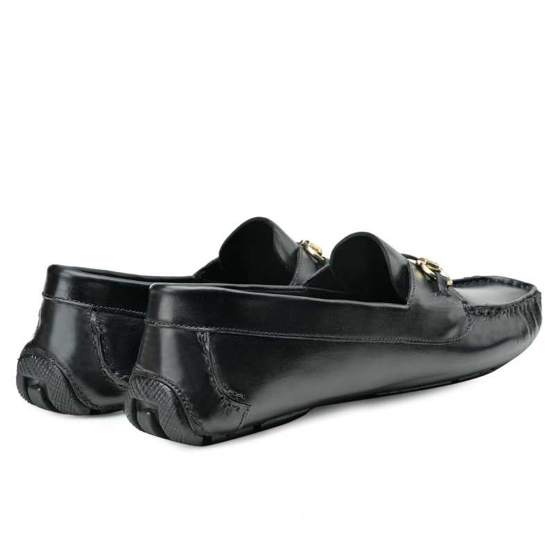 Walt Horsebit Driver Loafers in Black