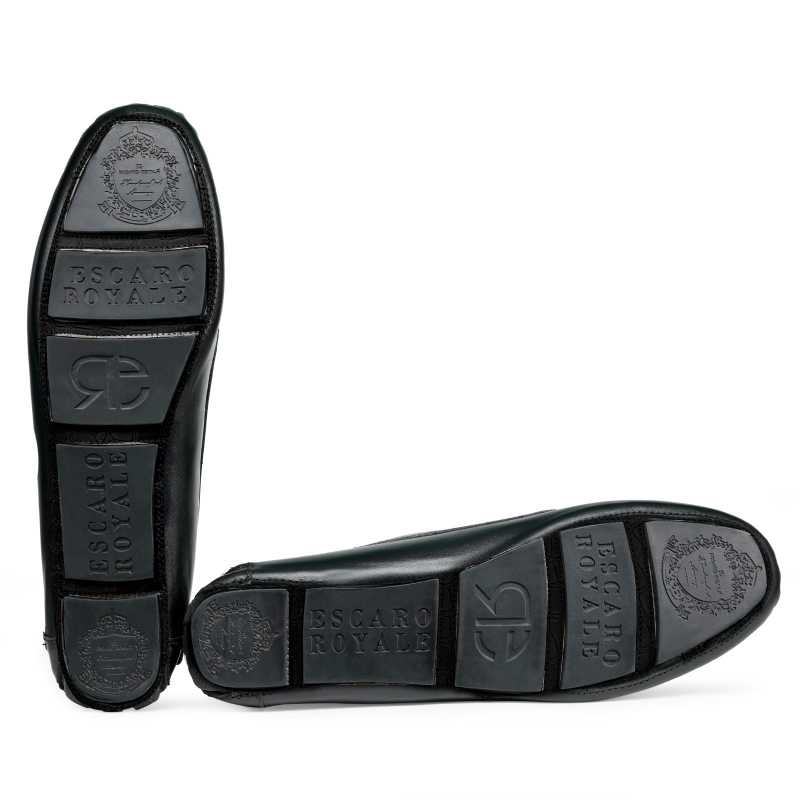 Walt Horsebit Driver Loafers in Black