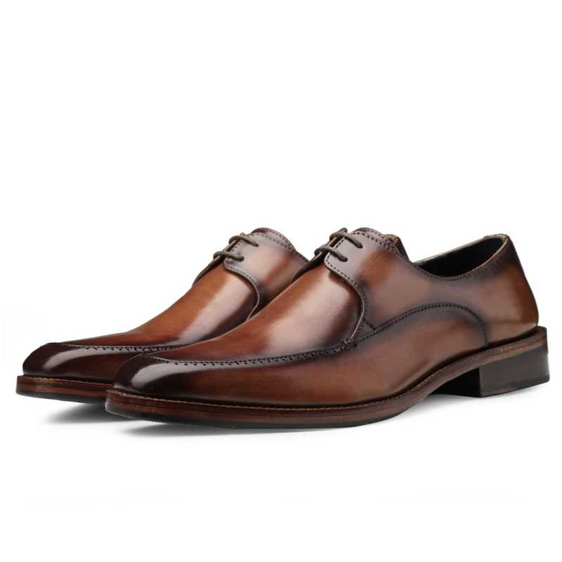 Duncan Classic Derby Shoes in Tan
