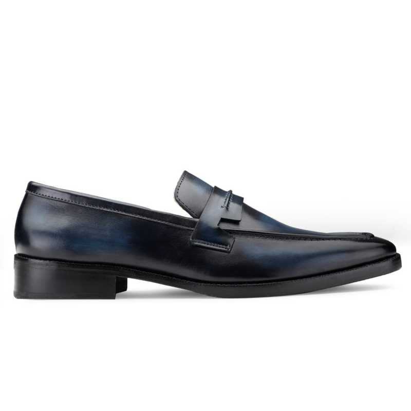 Iverson Blue Penny Loafers