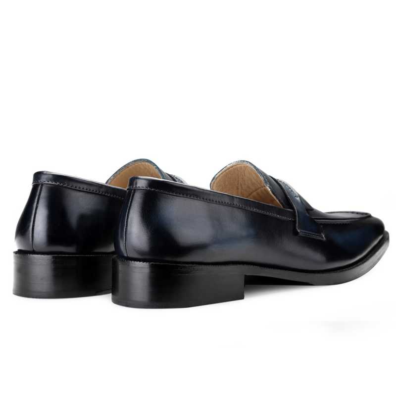 Iverson Blue Penny Loafers