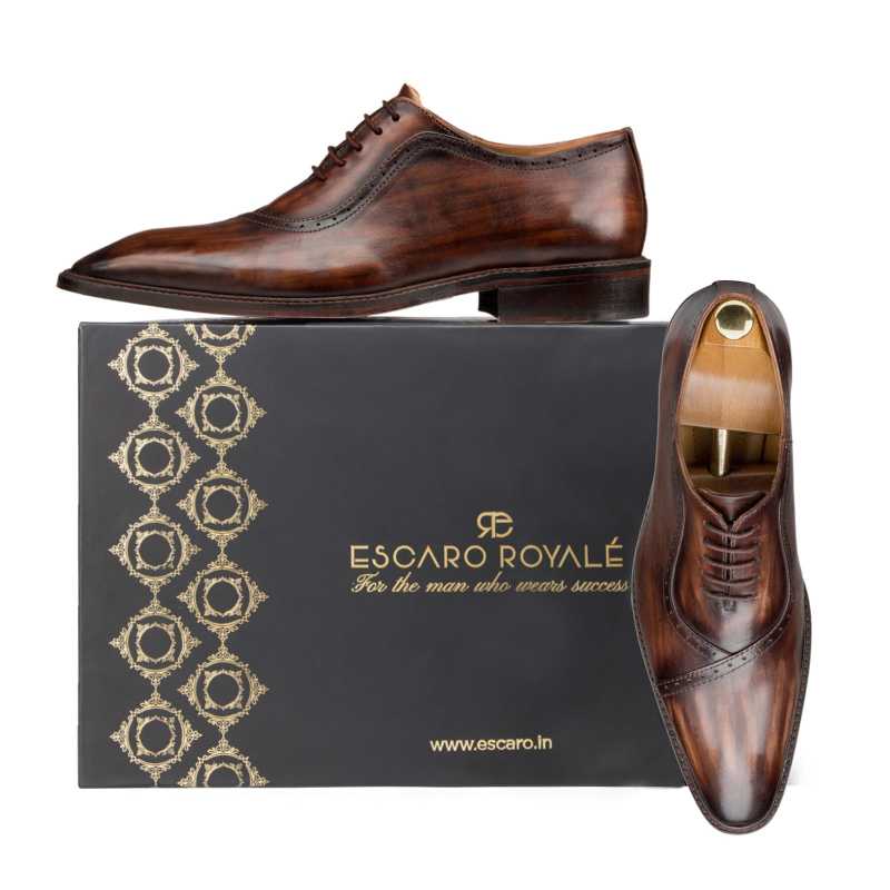Woody Designer Oxfords in Brown