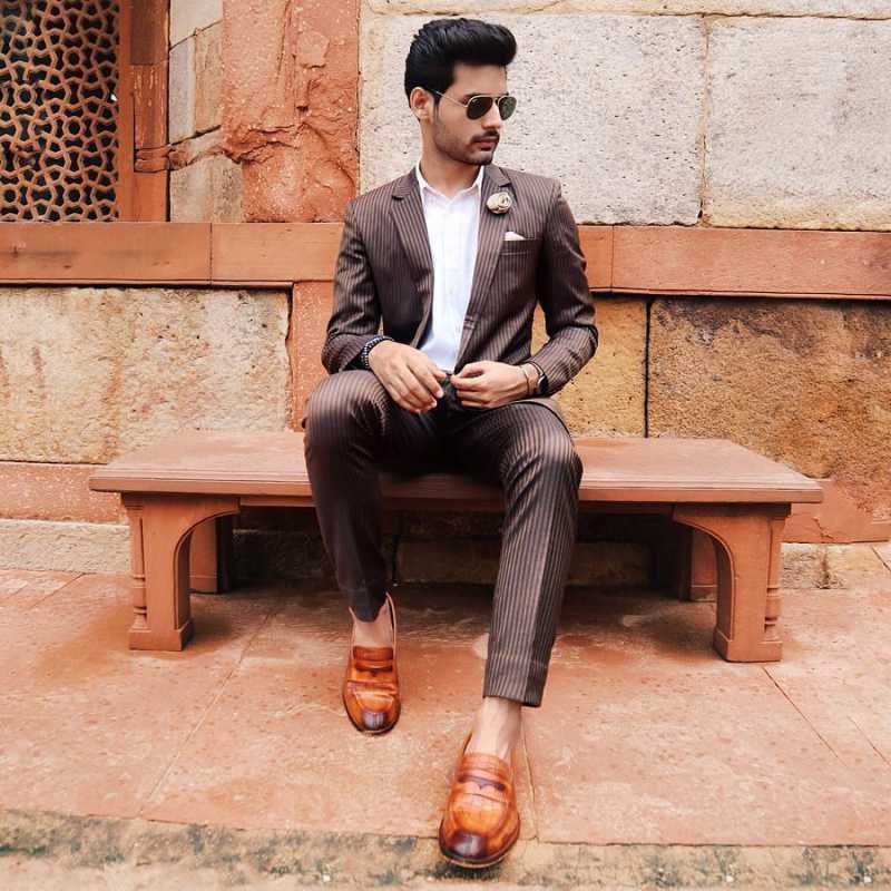 Rhody Croco-embossed Penny Loafers in Tan