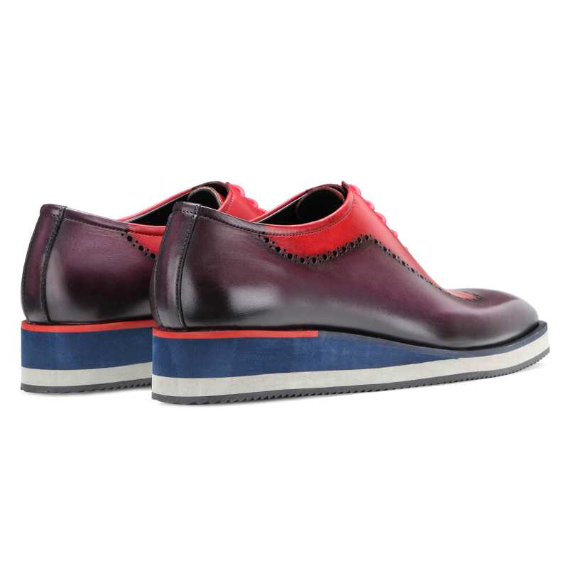 Saxton AirFlexLite Oxfords Shoes in Red-Purple