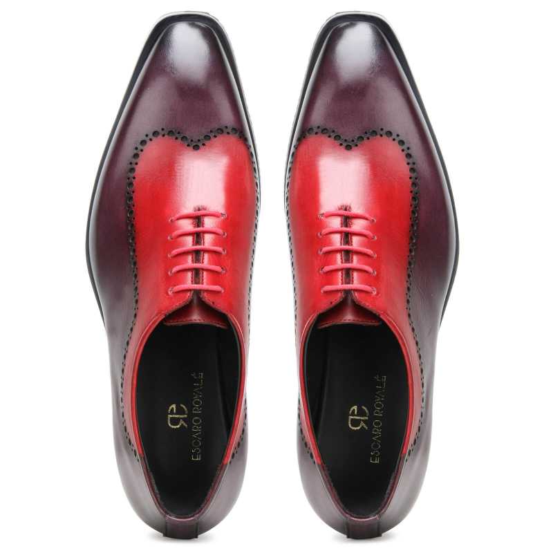 Saxton AirFlexLite Oxfords Shoes in Red-Purple