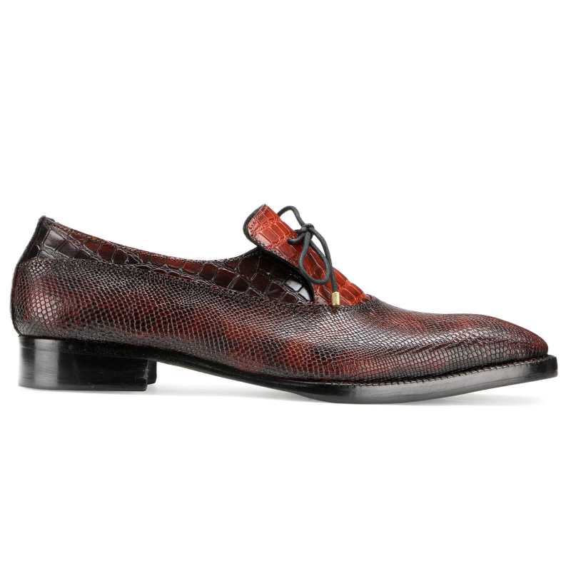 Bradwell Textured Bowtie Loafers in Brown