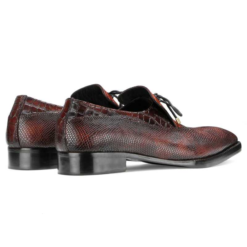 Bradwell Textured Bowtie Loafers in Brown