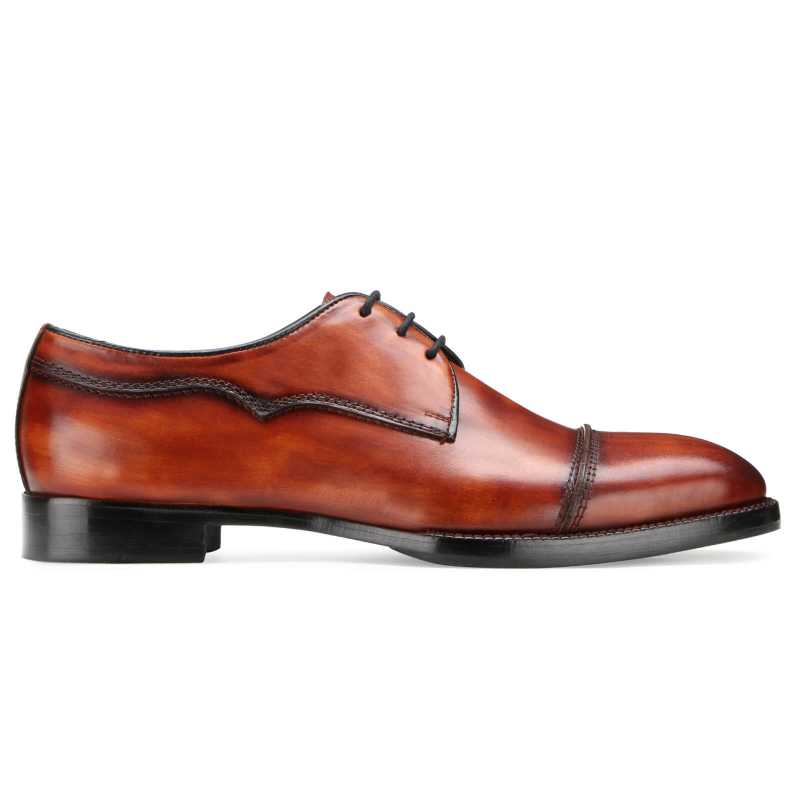 Haruki Toecap Derby Shoes in Tan