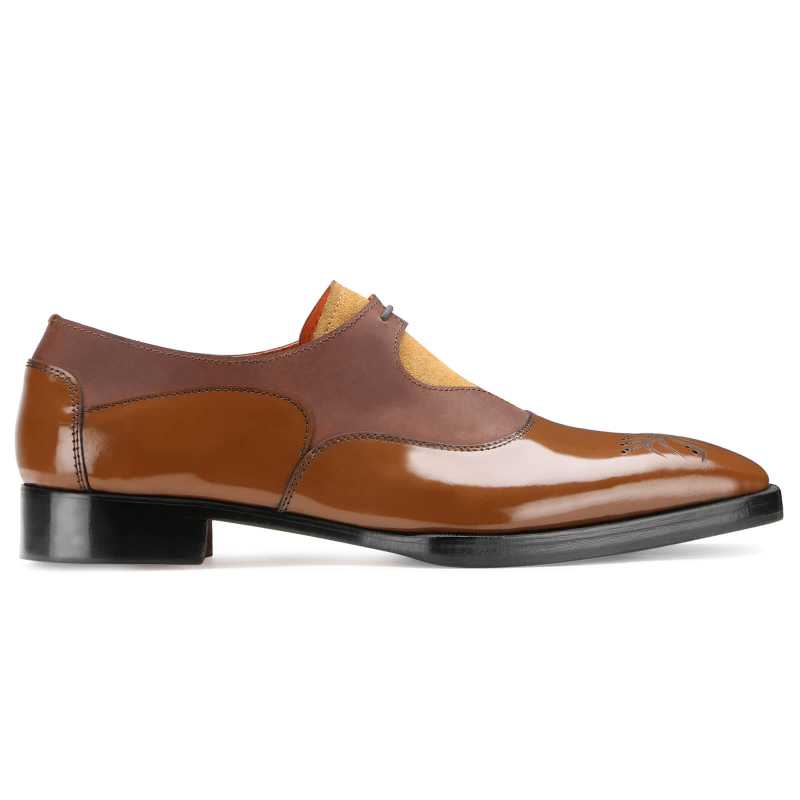 Pascal Designer Derby Shoes in Tan