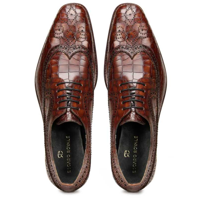 Myrtle Designer Brogues in Brown