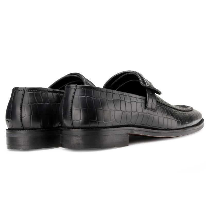 Rockhill Designer Penny Loafers in Black