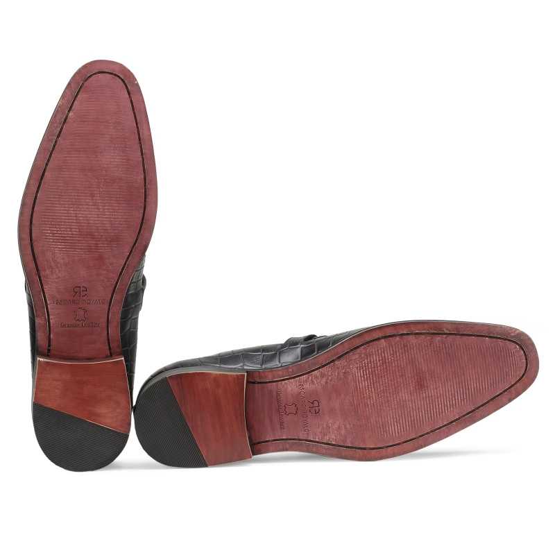 Rockhill Designer Penny Loafers in Black