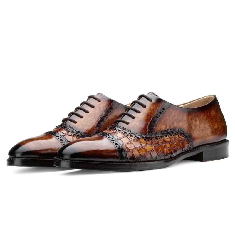 Kavan Toecap Oxfords in Brown