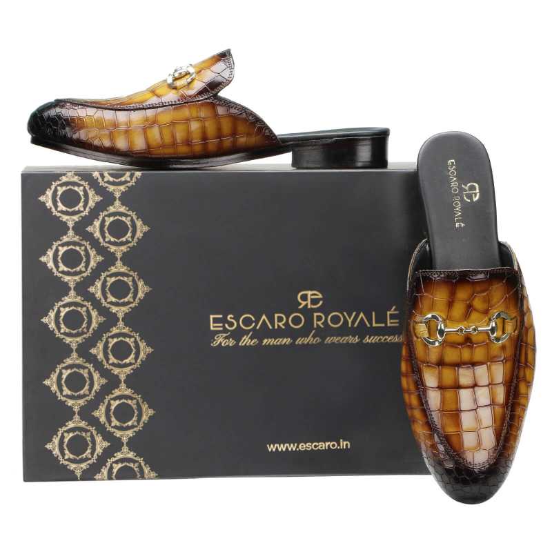 Tanguy Mule Slippers in Tan