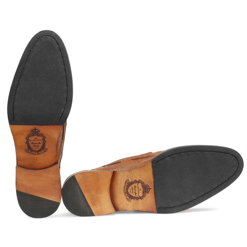Hilton Bow Tassel Loafers in Tan