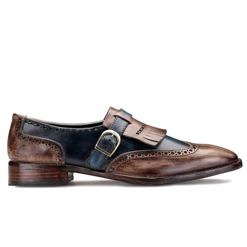 Mark Goodyear-welted fiddleback Loafers in Brown
