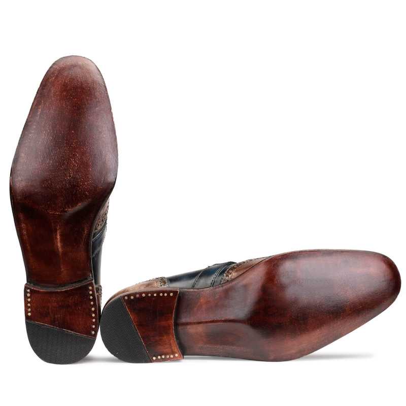 Mark Goodyear-welted fiddleback Loafers in Brown