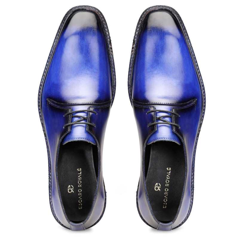 Baron Derby Shoes in Blue