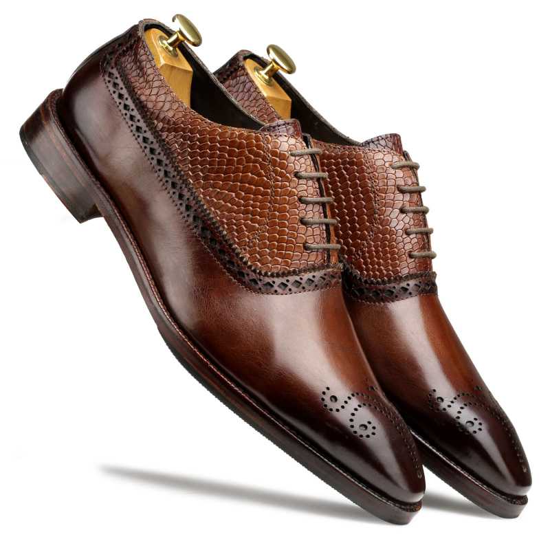Mooney Patina Oxfords in Brown