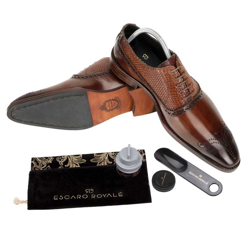 Mooney Patina Oxfords in Brown