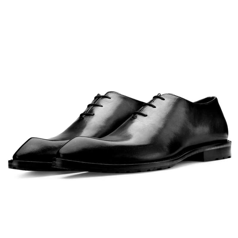 Connery Snip-Toe Black Oxfords