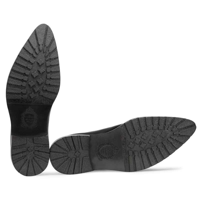 Connery Snip-Toe Black Oxfords