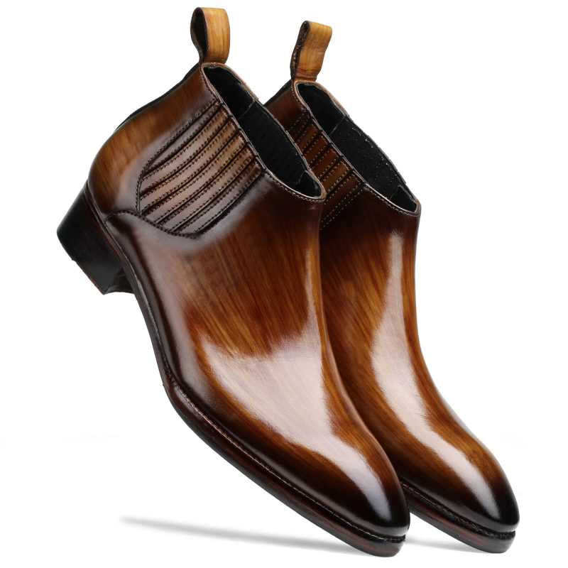 Arkle Chelsea Boots in Cognac