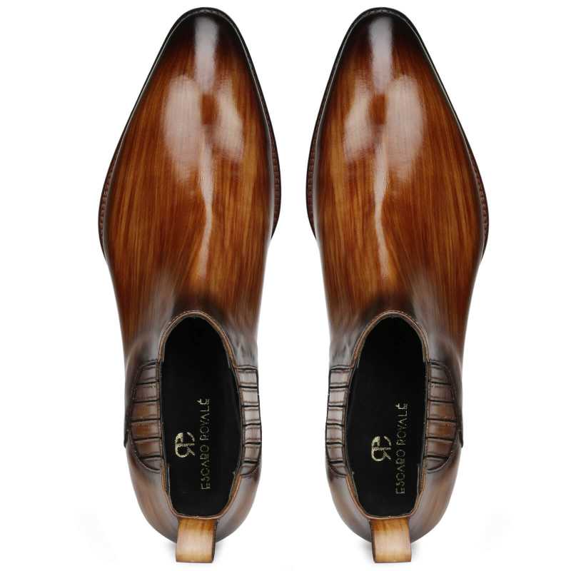 Arkle Chelsea Boots in Cognac