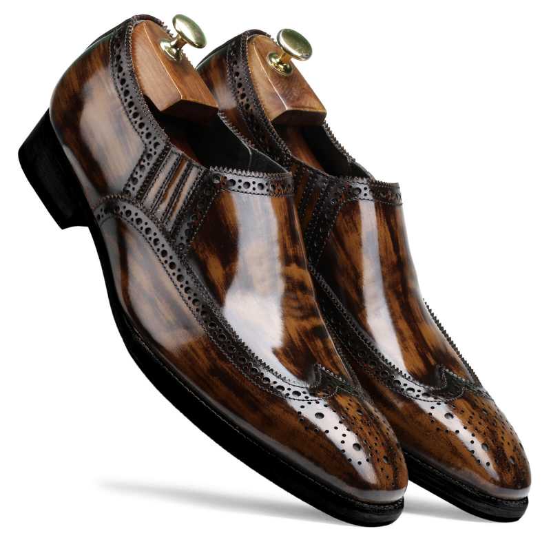 Hastings Marble Loafers in Brown