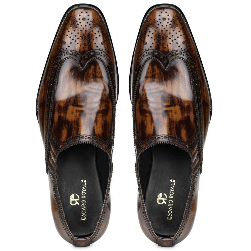 Hastings Marble Loafers in Brown