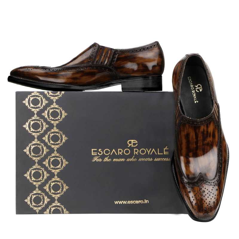 Hastings Marble Loafers in Brown